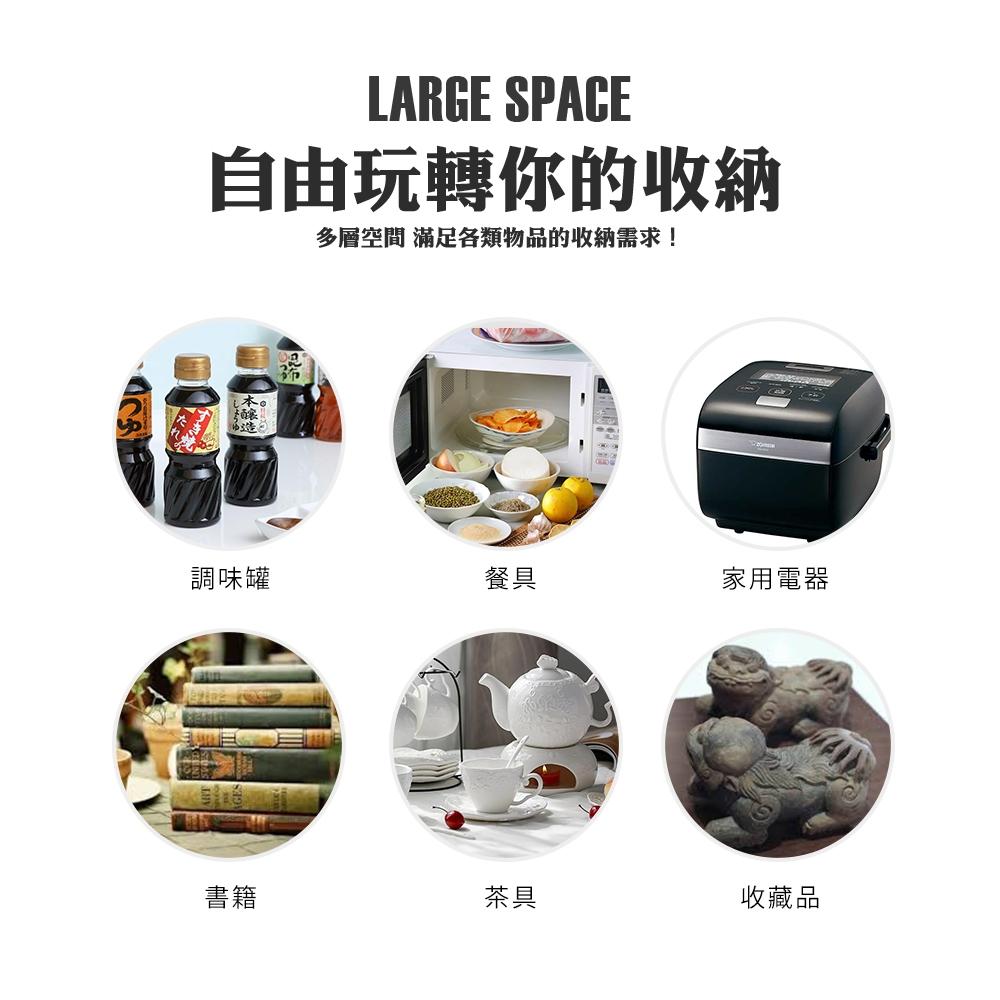 莫菲思【免運】沖孔五層鐵架90*35*210 鐵架 衣架 收納架 收納櫃-細節圖6