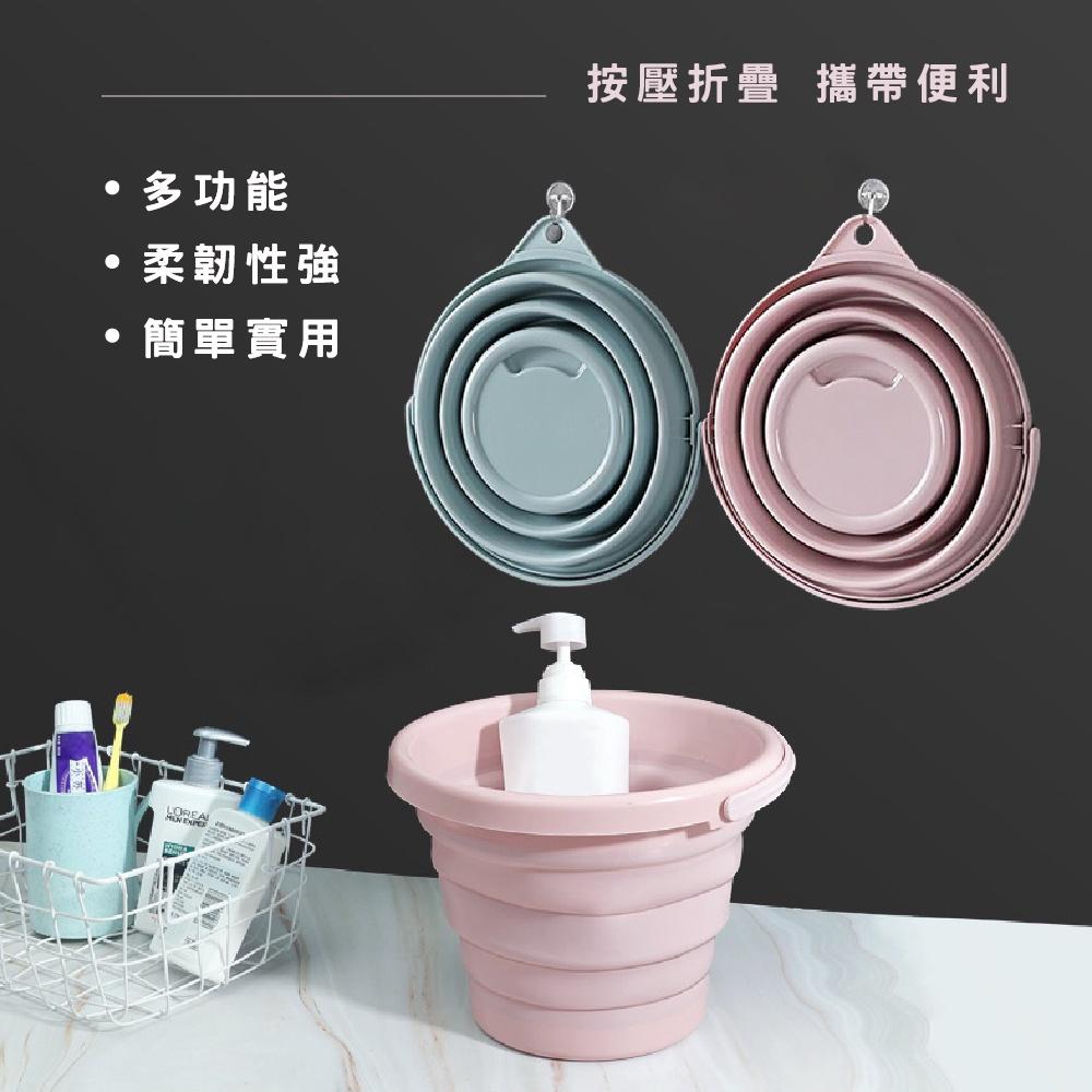 莫菲思 💯10L大容量⚡便攜折疊萬用矽膠水桶 伸縮收納水桶 洗車桶 折疊水桶 水桶 露營水桶 手提水桶 收納水桶-細節圖6