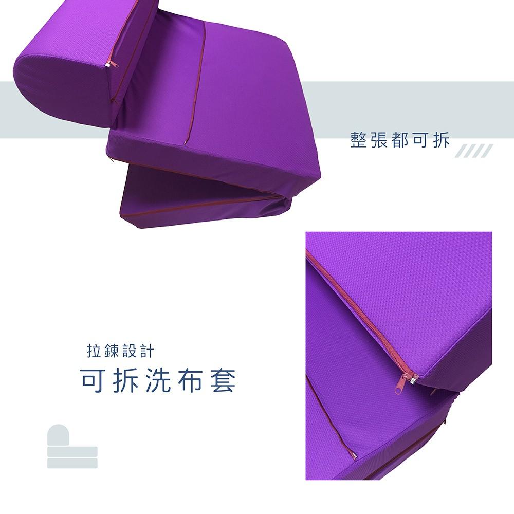 莫菲思 台灣現貨★12月限時免運★戀香 三折彈簧沙發床 沙發椅 布沙發 懶人沙發 沙發 沙發床 躺椅-細節圖5