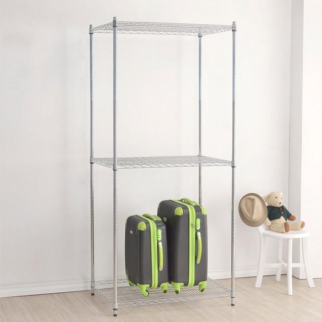 【限時免運】莫菲思 台灣現貨 鐵架 海克力士 重網 三層架 90*45*180cm-細節圖2