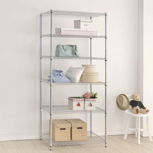 【限時免運】莫菲思 台灣現貨 鐵架 百變王 重網 六層架 90*45*180cm-細節圖2