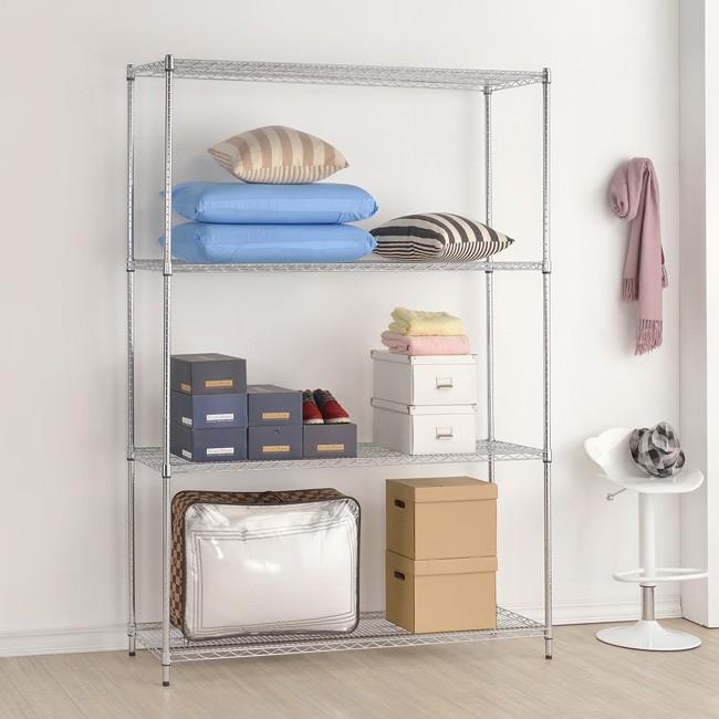 【限時免運】莫菲思 台灣現貨 鐵架 四層架 海克力士 重網 150*60*120cm-細節圖2