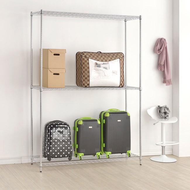 【限時免運】莫菲思 台灣現貨 鐵架 三層架 海克力士 重網 150*60*180cm-細節圖2