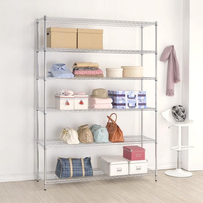 【限時免運】莫菲思 台灣現貨 鐵架 六層架 海克力士 重網 150*60*240cm-細節圖2