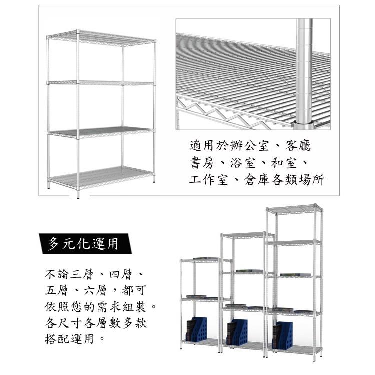 【居家生活免運費】海克力士-重網90*60*60三層架-細節圖5