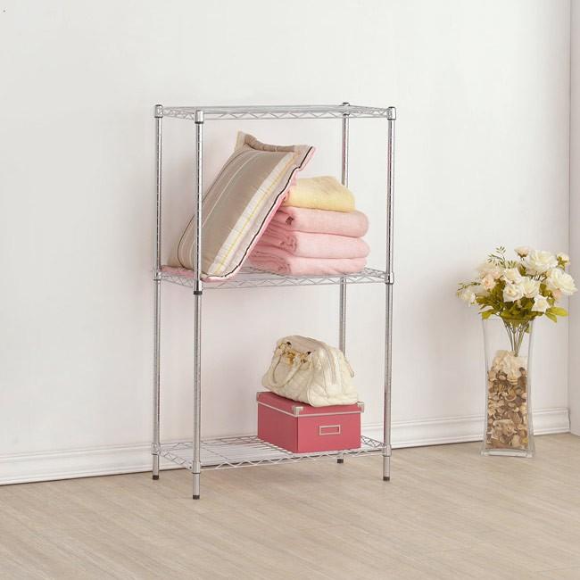 【限時免運】莫菲思 台灣現貨 鐵架 三層架 海克力士 三層鐵架 置物架 收納架 層架 75*45*150cm-細節圖2