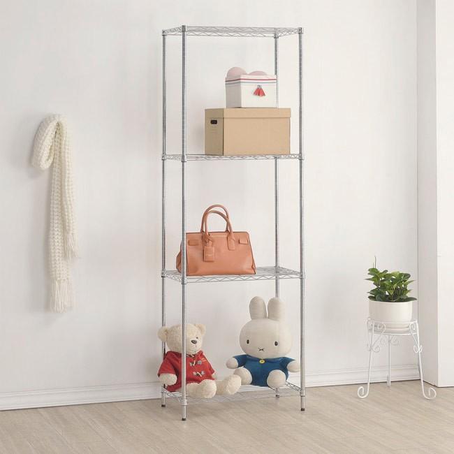 【限時免運】莫菲思 台灣現貨 鐵架 四層架 海克力士 四層鐵架 置物架 收納架 層架 75*45*180cm-細節圖2