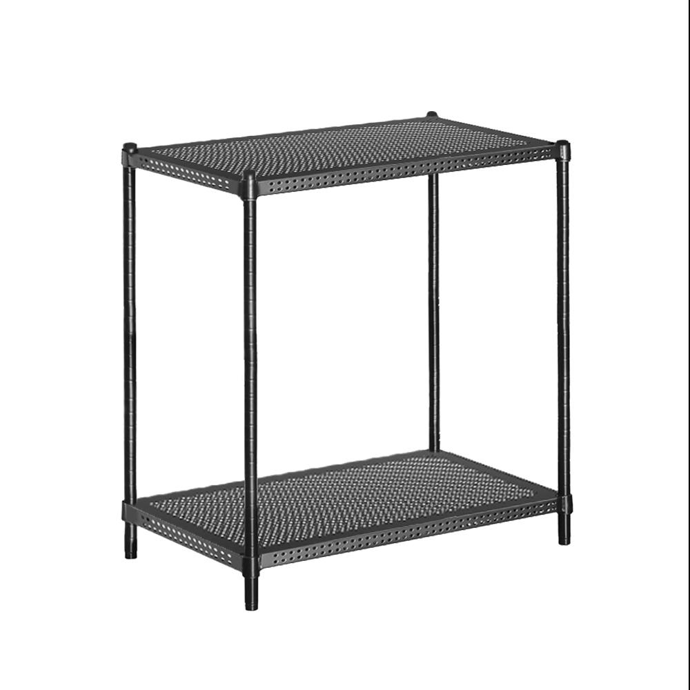 【免運】莫菲思 沖孔兩層架75*45*90cm 置物架 收納架 層架 鐵架-細節圖2