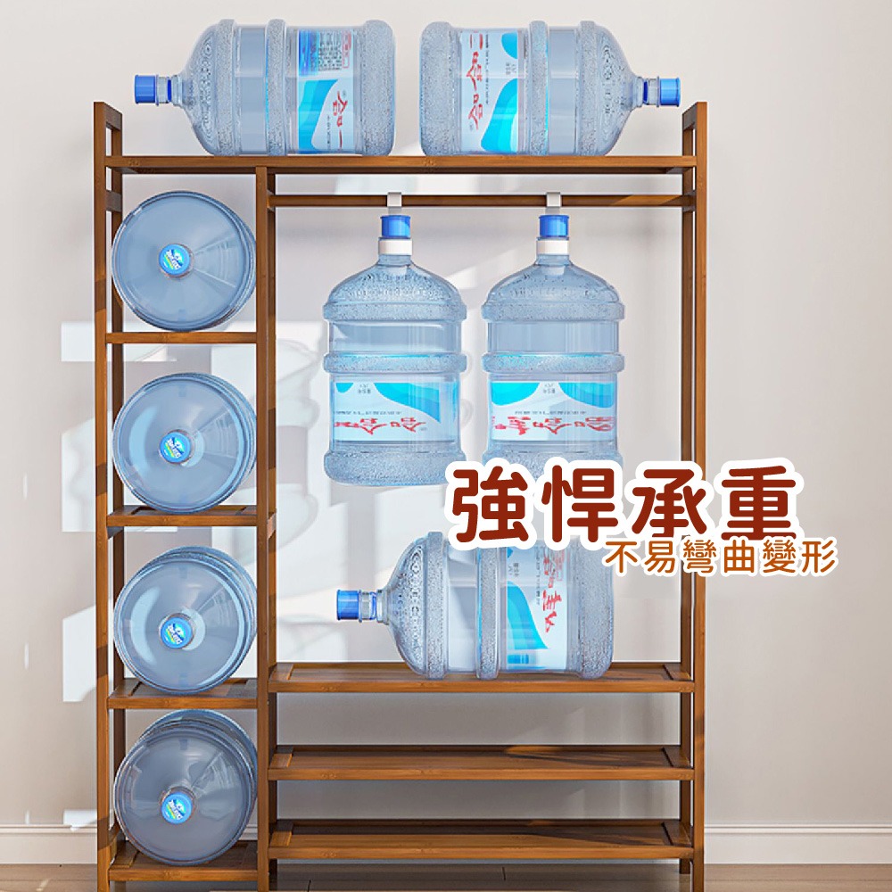 莫菲思★現貨免運★楠竹衣帽架90cm / 120cm 寬-茶色 抗發霉更輕更耐重 衣櫥 衣架 衣帽架 竹製衣架-細節圖6