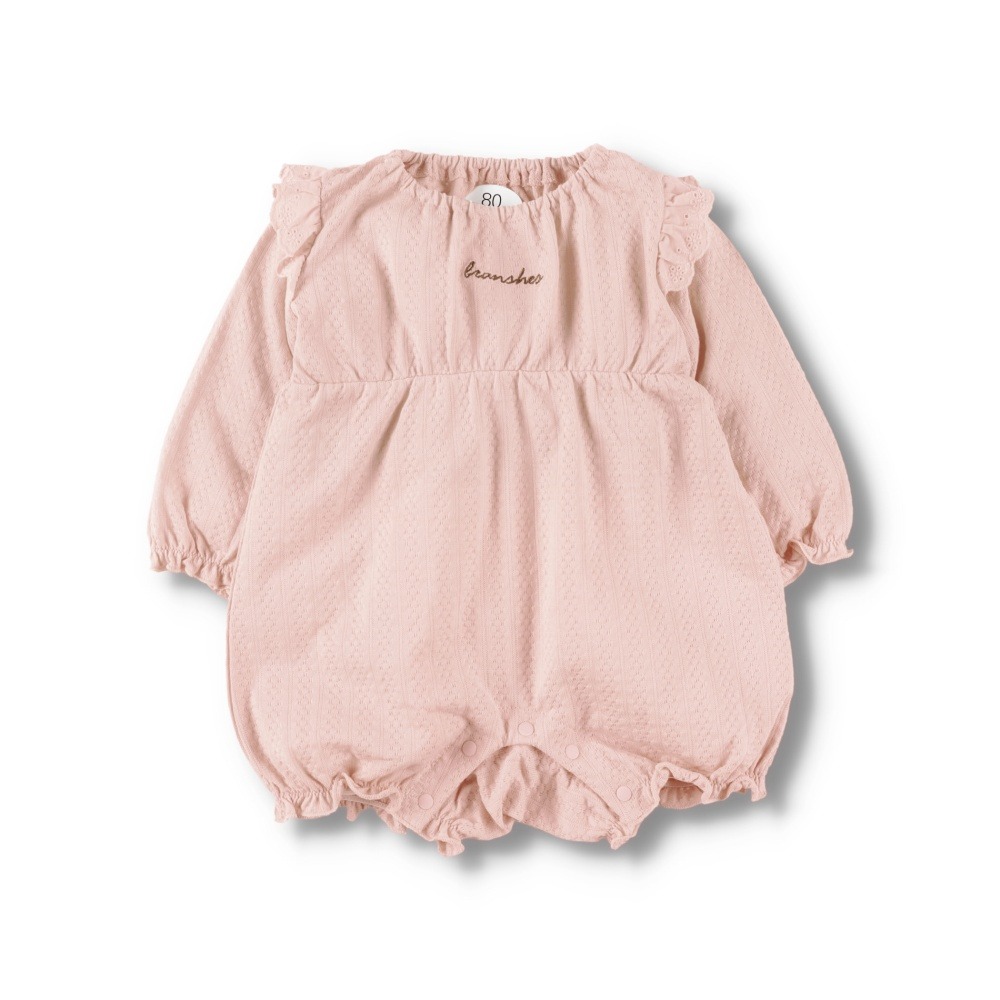 ʟᴏᴠᴇx̆̈ᴋɪᴅs∥期間限定SALE∥現貨70 日本童裝 Branshes直送 蕾絲花邊連身包屁衣 100%棉-細節圖3