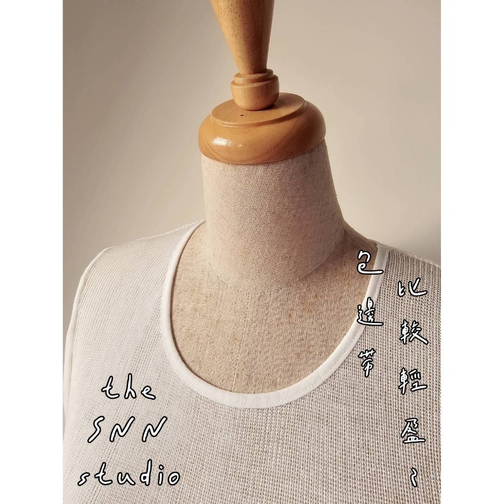 SNN #包邊領長T - 大判款 (需訂製)-細節圖2