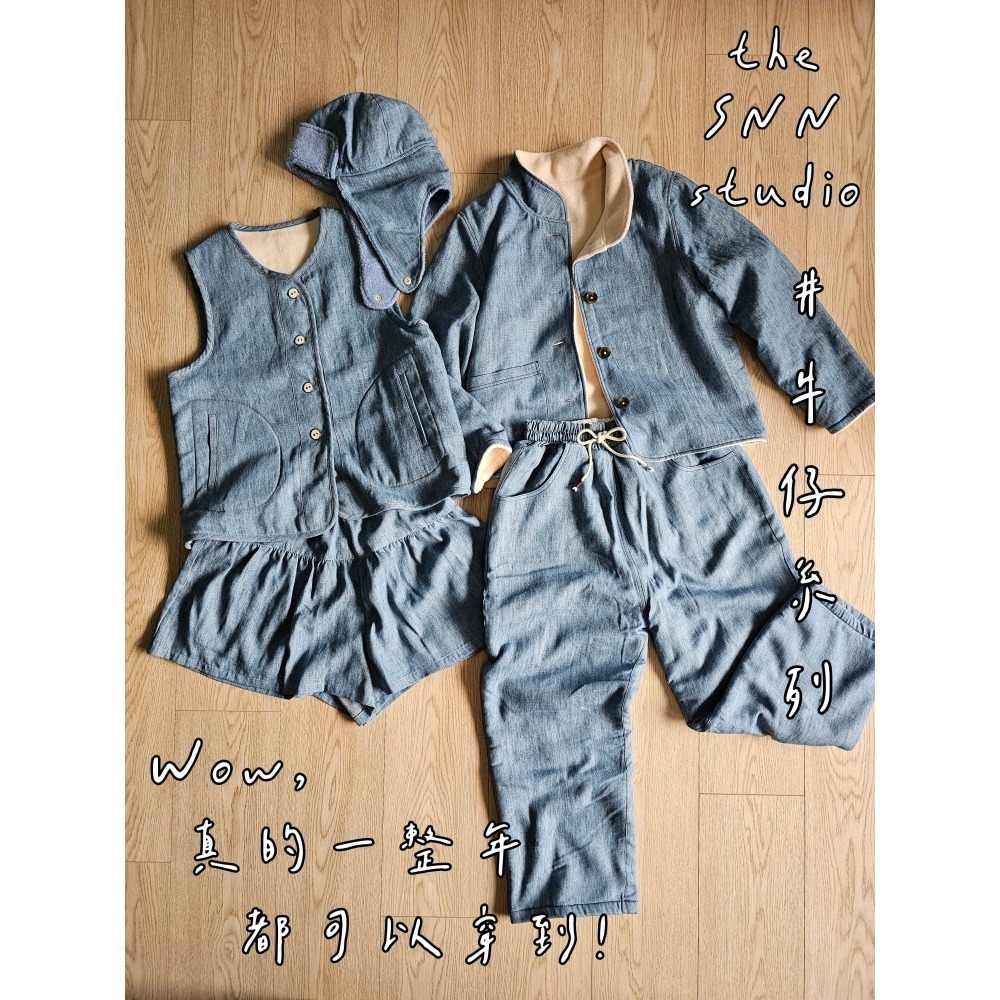 SNN #立領外套 - 細條紋牛仔 (床單) 現貨-細節圖5