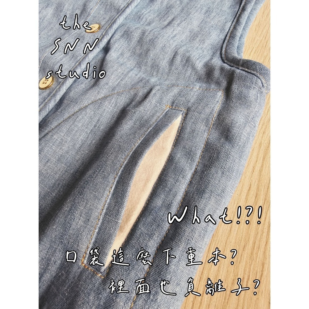 SNN #滾滾背心 - 復古藍牛仔 (床單) 訂製-細節圖3