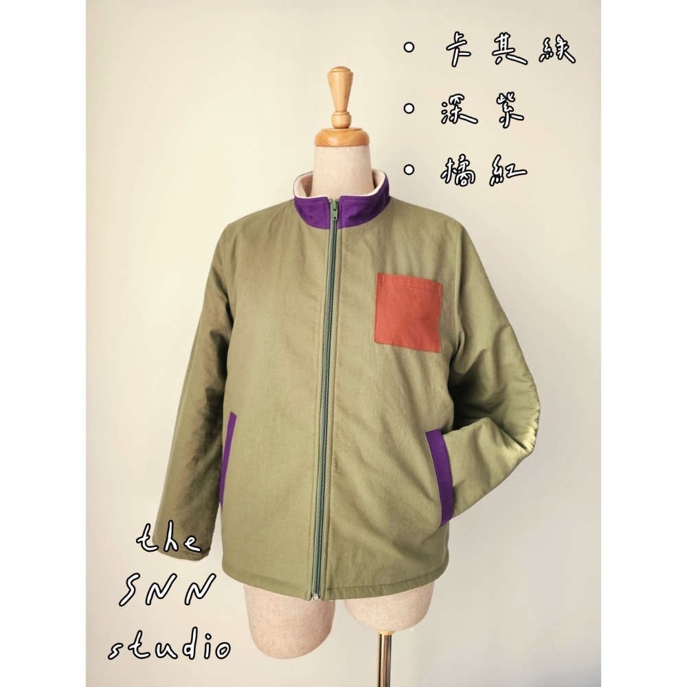 SNN #撞色夾克 - 床單款-細節圖2