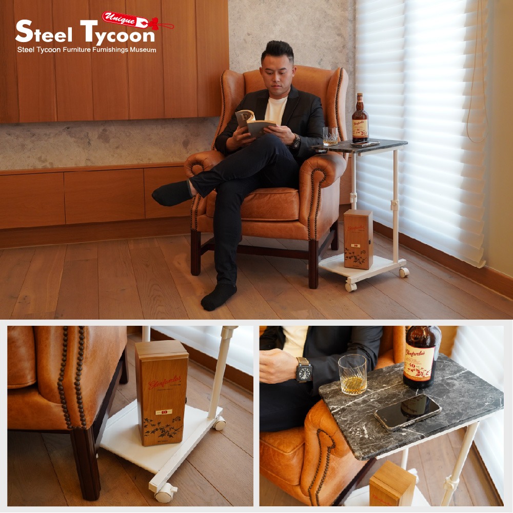 簡約風邊桌 可升降.移動｜3色可選-細節圖2