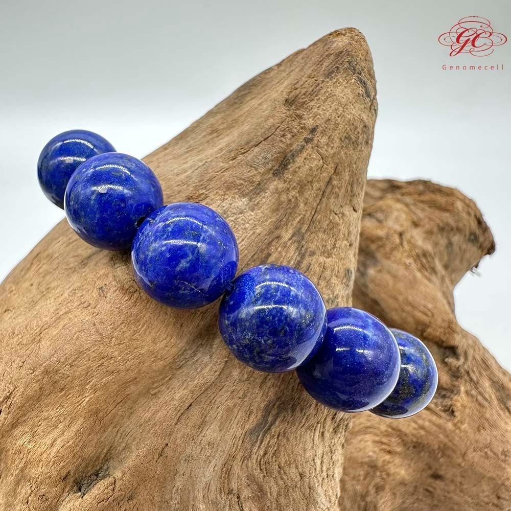 【肌容雪】青金石單圈手串 編號B45-細節圖3