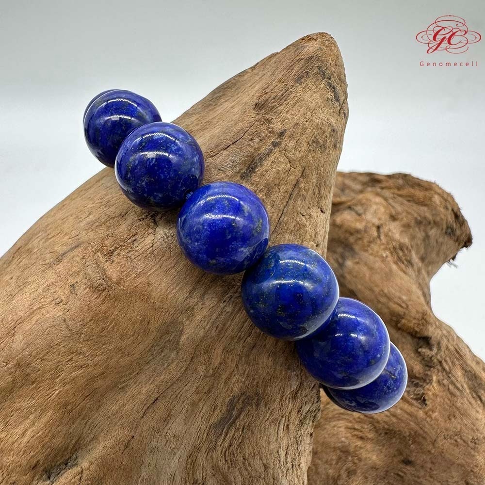 【肌容雪】青金石單圈手串 編號B45-細節圖4