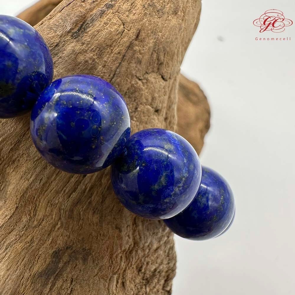 【肌容雪】青金石單圈手串 編號B45-細節圖6