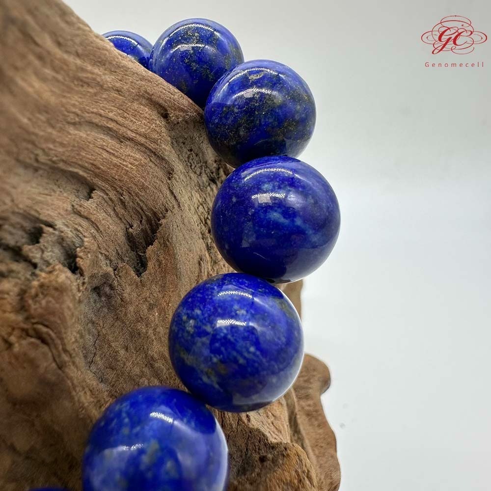 【肌容雪】青金石單圈手串 編號B45-細節圖7