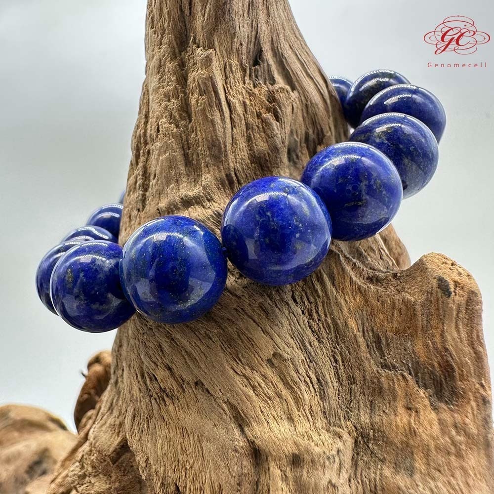 【肌容雪】青金石單圈手串 編號B45-細節圖8