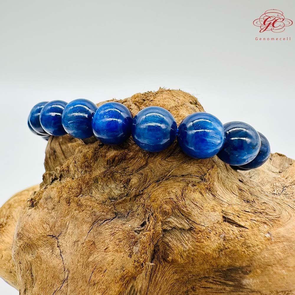 【肌容雪】藍晶石單圈手串 編號B46-細節圖4