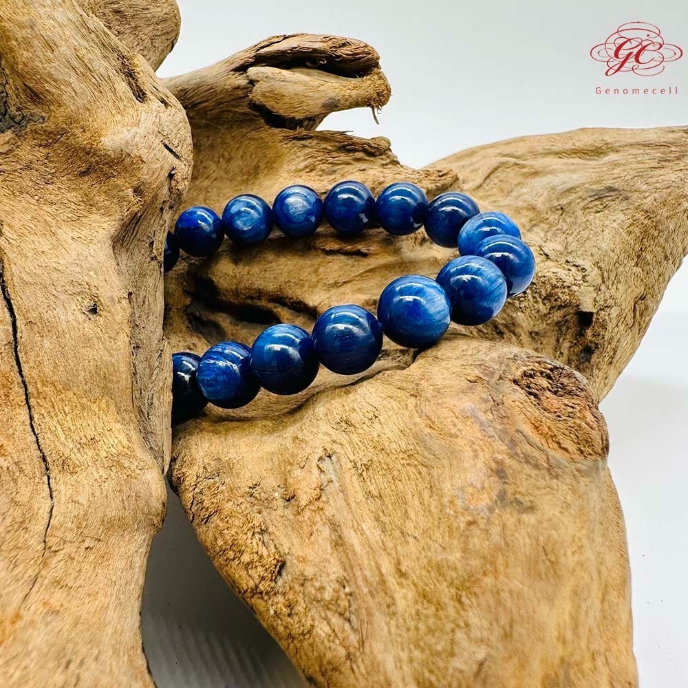 【肌容雪】藍晶石單圈手串 編號B46-細節圖8