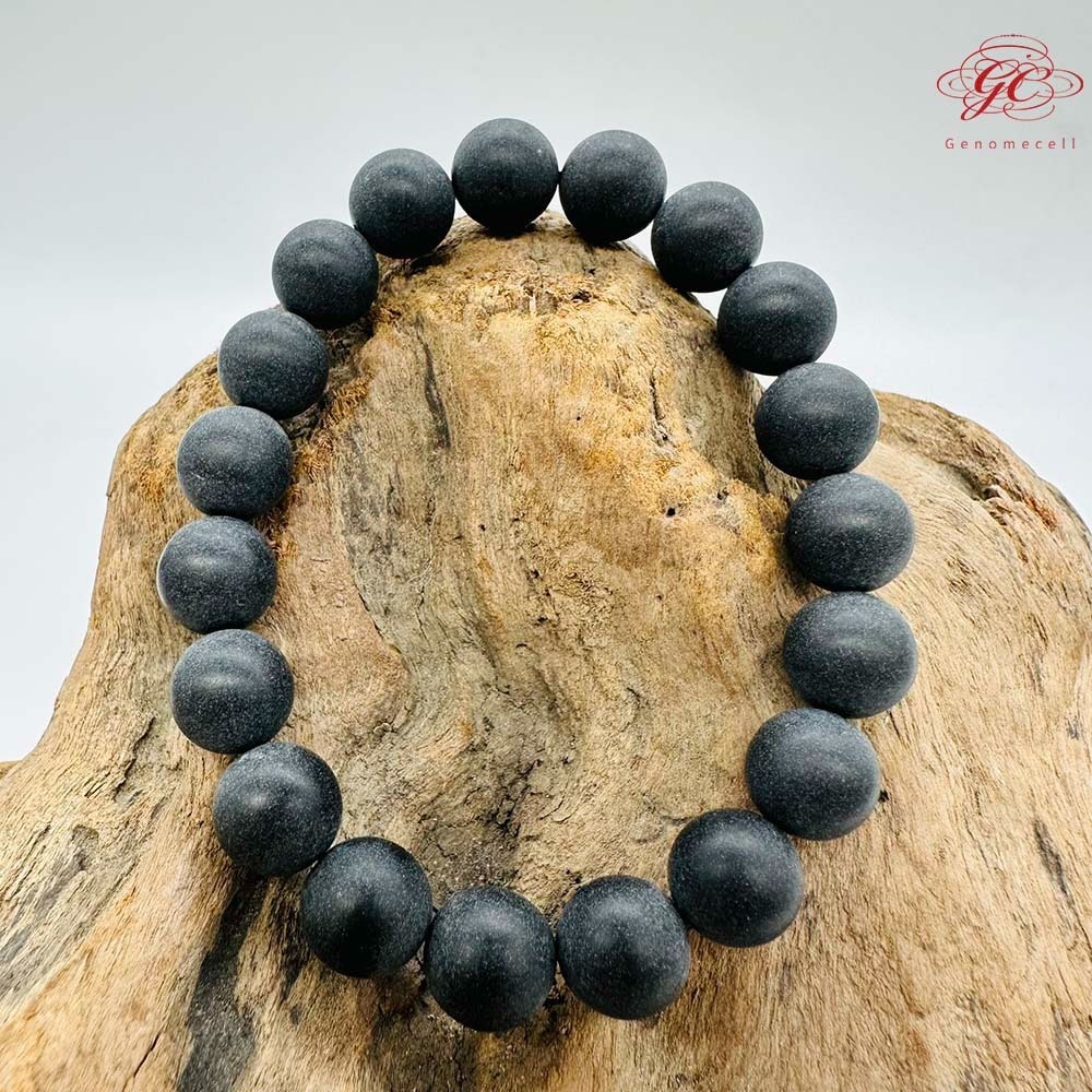 【肌容雪】黑色琁玉瑤珠單圈手串 編號B53-細節圖3