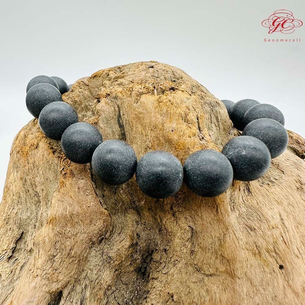 【肌容雪】黑色琁玉瑤珠單圈手串 編號B53-細節圖5