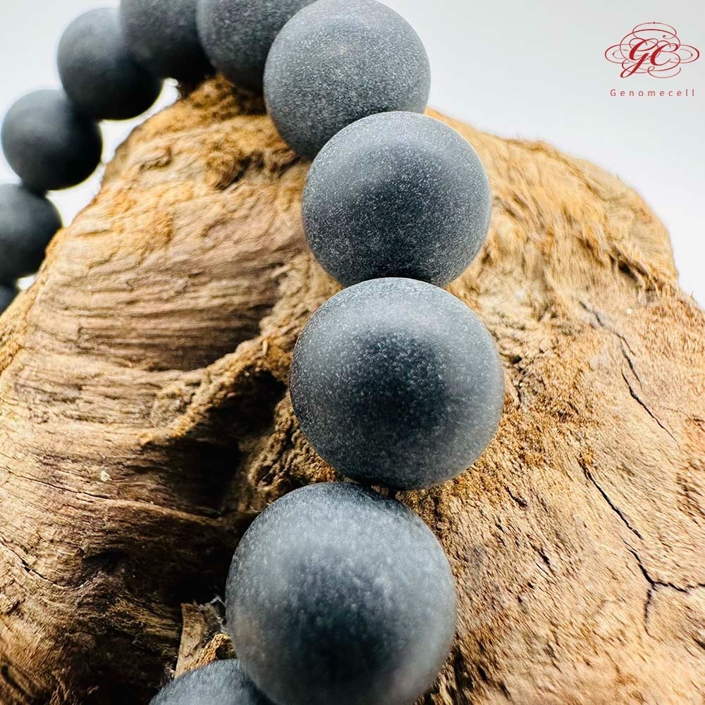 【肌容雪】黑色琁玉瑤珠單圈手串 編號B53-細節圖7