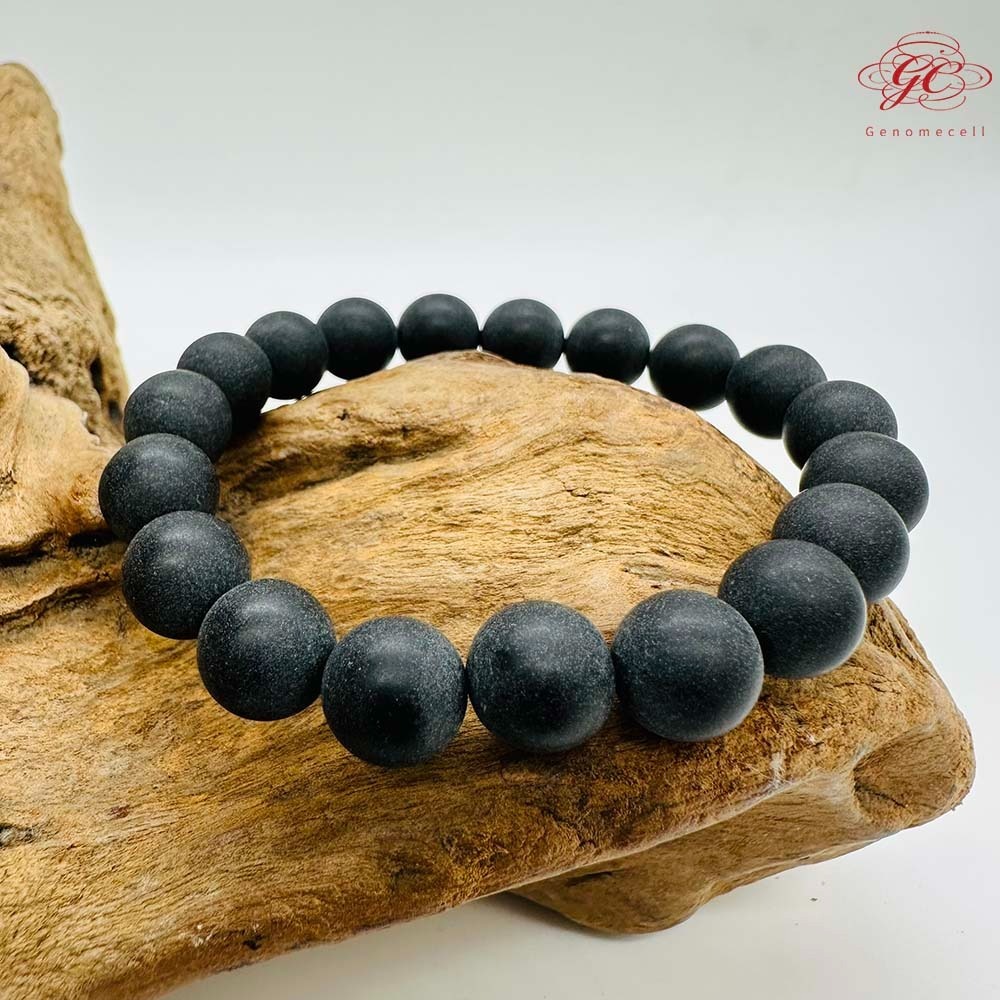 【肌容雪】黑色琁玉瑤珠單圈手串 編號B53-細節圖10