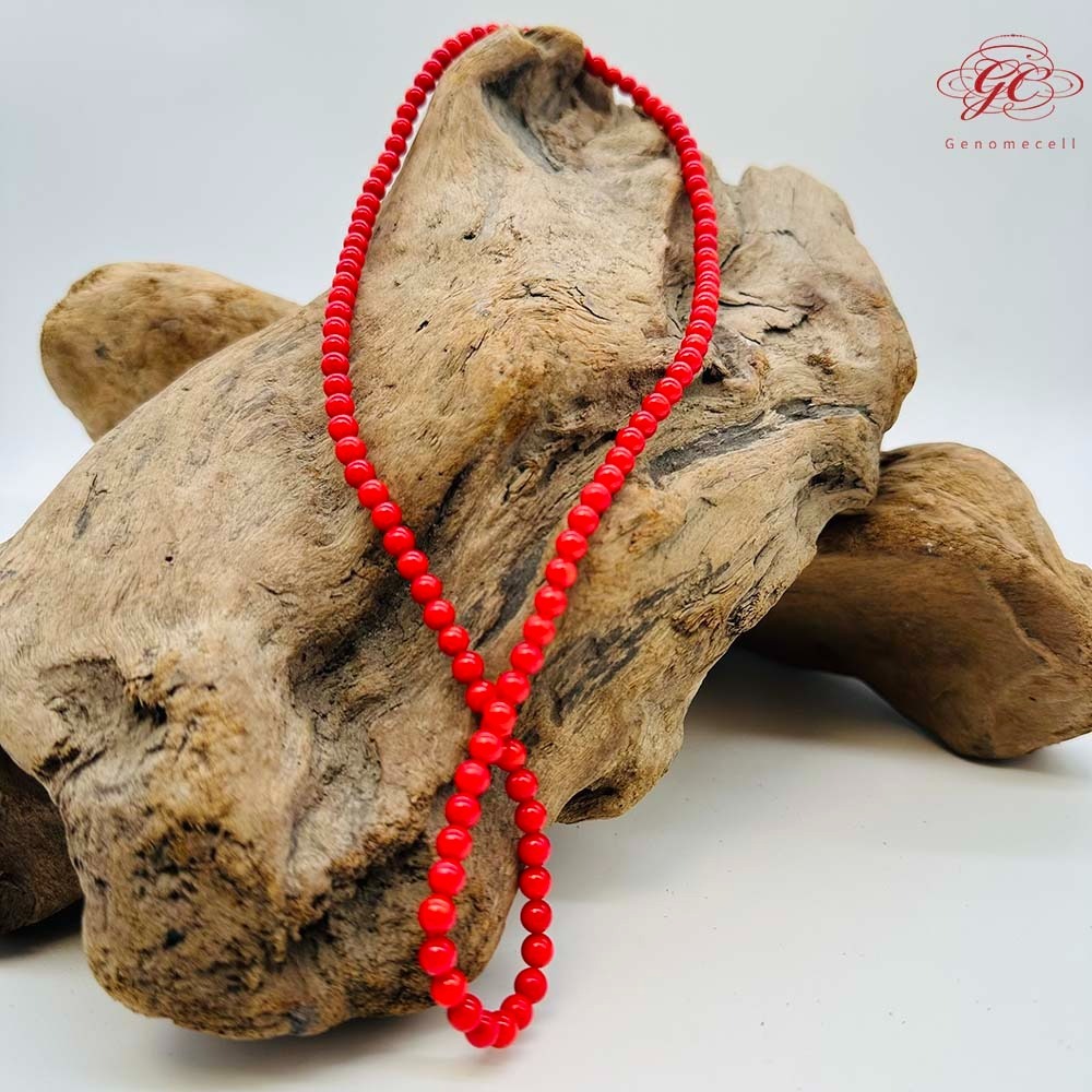 【肌容雪】紅色琁玉瑤珠多圈珠鍊 編號B58-細節圖2