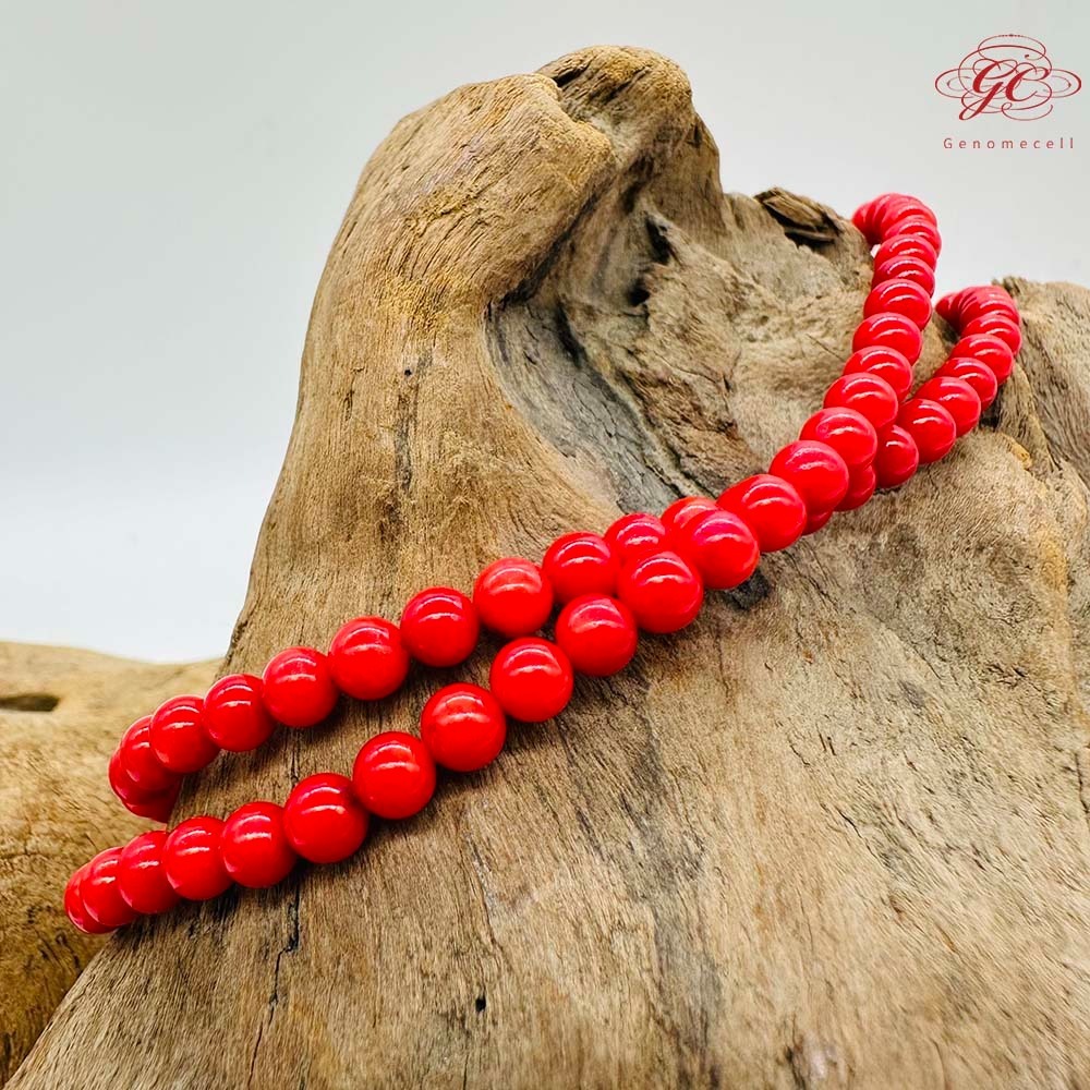 【肌容雪】紅色琁玉瑤珠多圈珠鍊 編號B58-細節圖3