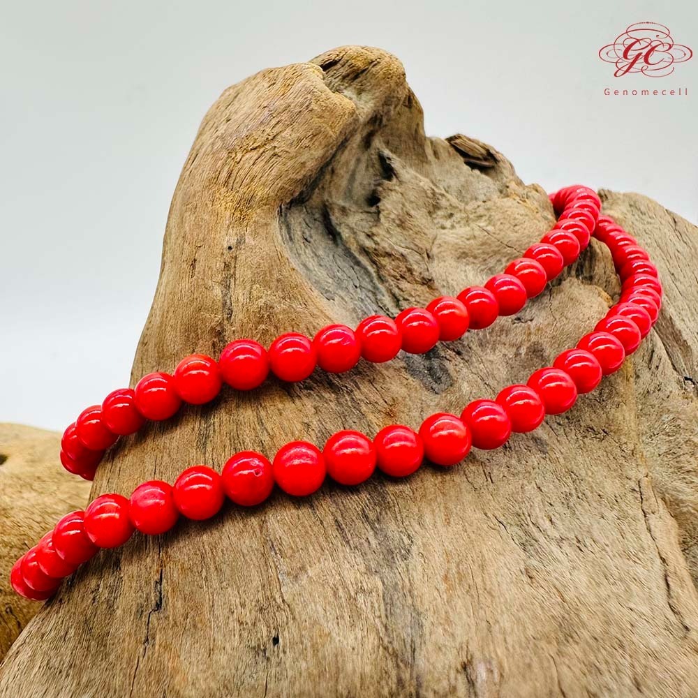 【肌容雪】紅色琁玉瑤珠多圈珠鍊 編號B58-細節圖4