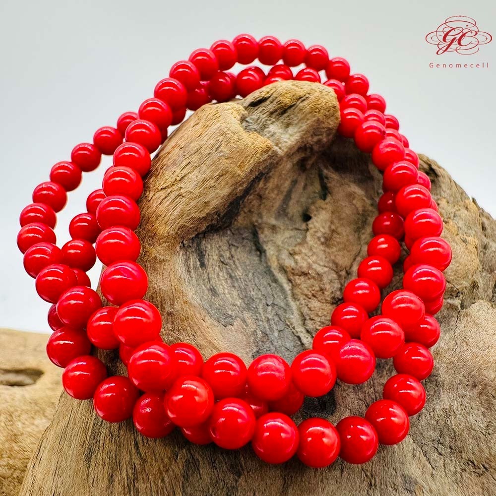 【肌容雪】紅色琁玉瑤珠多圈珠鍊 編號B58-細節圖7