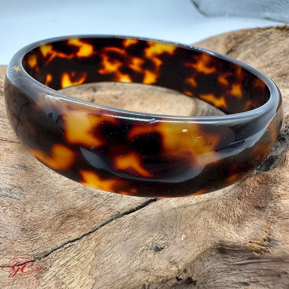 【肌容雪】玳瑁手鐲 編號B150-細節圖5