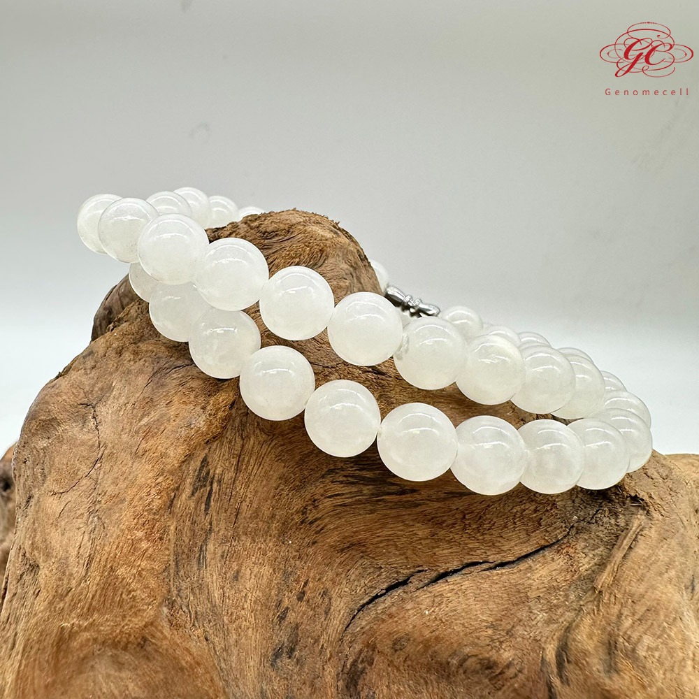 【肌容雪】和田玉珠串 編號B184-細節圖2