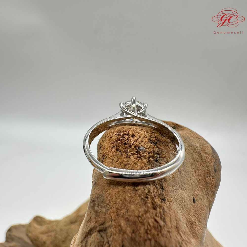 【肌容雪】六爪鑲嵌圓鑽鋯鑽戒指18.4mm#14號 編號D03-細節圖5