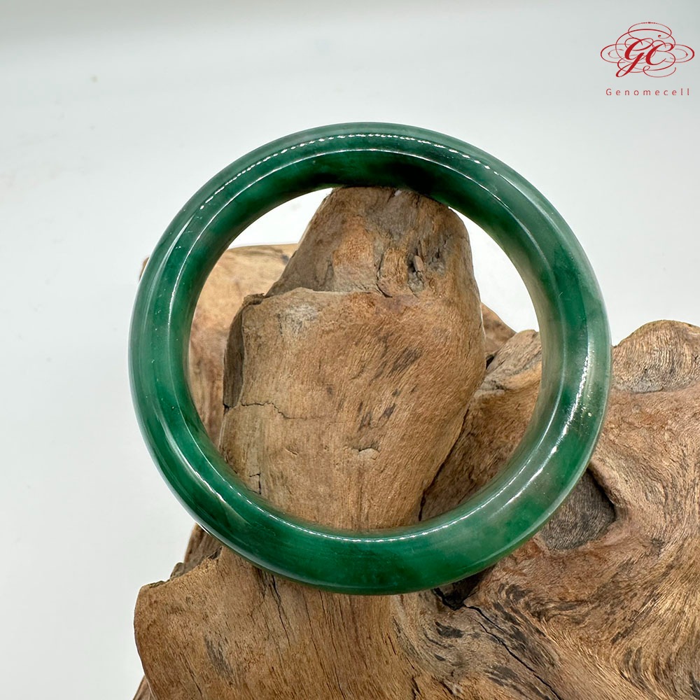 【肌容雪】天然非洲翠-幽竹涵翠鐲 編號F06-細節圖2