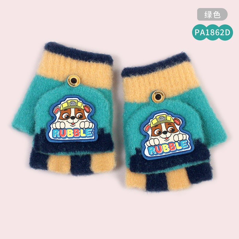 汪汪隊手套 兒童手套 保暖 半指手套(適合3-8歲)-規格圖8