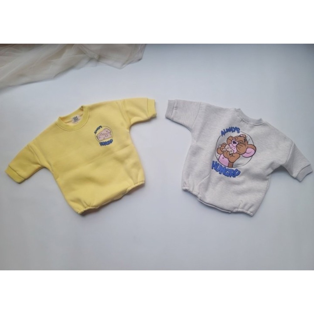 【預購】傑利鼠厚磅包屁衣 韓國代購 童裝 秋冬 寶寶穿搭-細節圖2