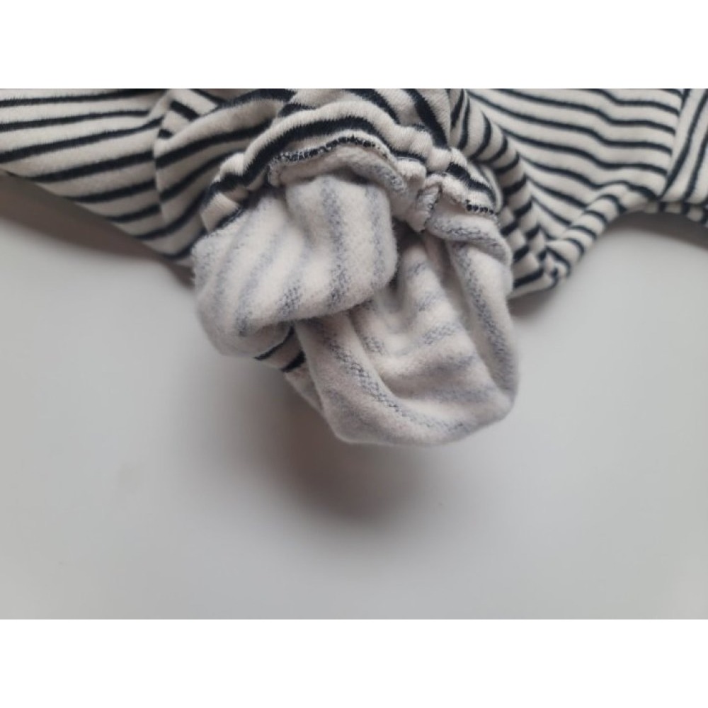 【預購】前胸小愛心條紋包屁衣-細節圖6