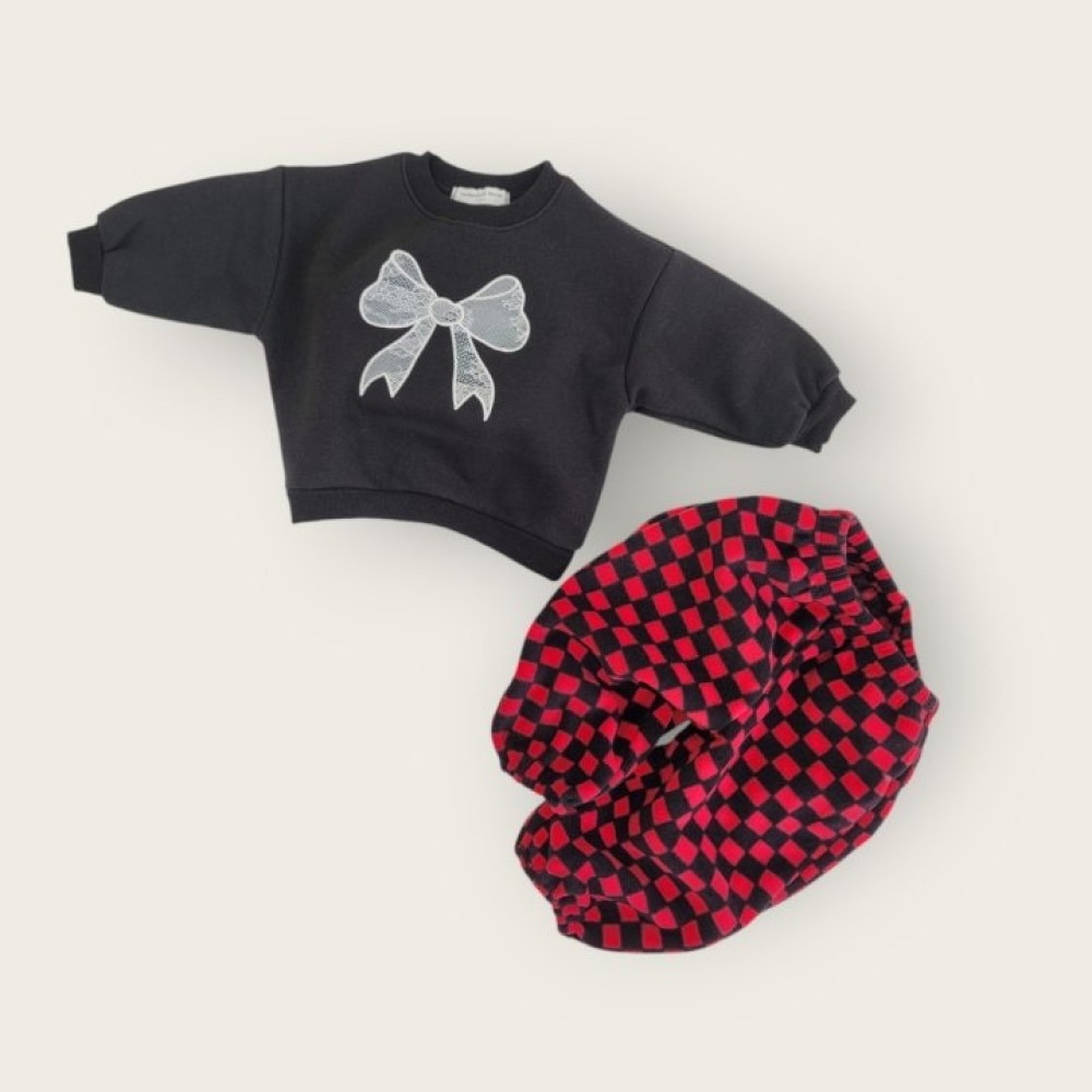 【預購】棋盤格毛料褲 童裝 秋冬 寶寶穿搭 韓國代購 童裝代購-細節圖8