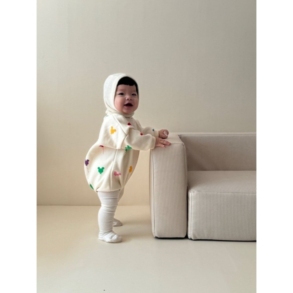 【預購】米奇彩色氣球套裝 韓國童裝 韓國代購 寶寶穿搭 包屁衣-細節圖3