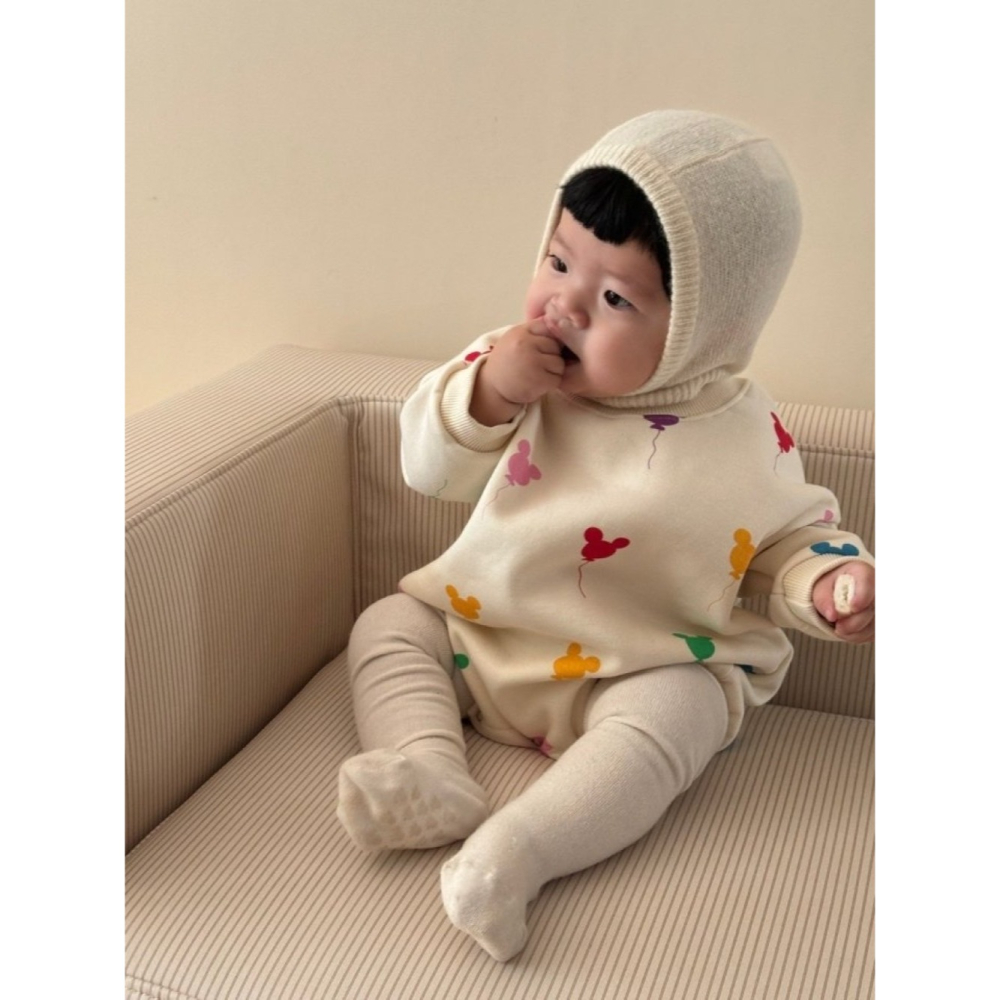 【預購】米奇彩色氣球套裝 韓國童裝 韓國代購 寶寶穿搭 包屁衣-細節圖4