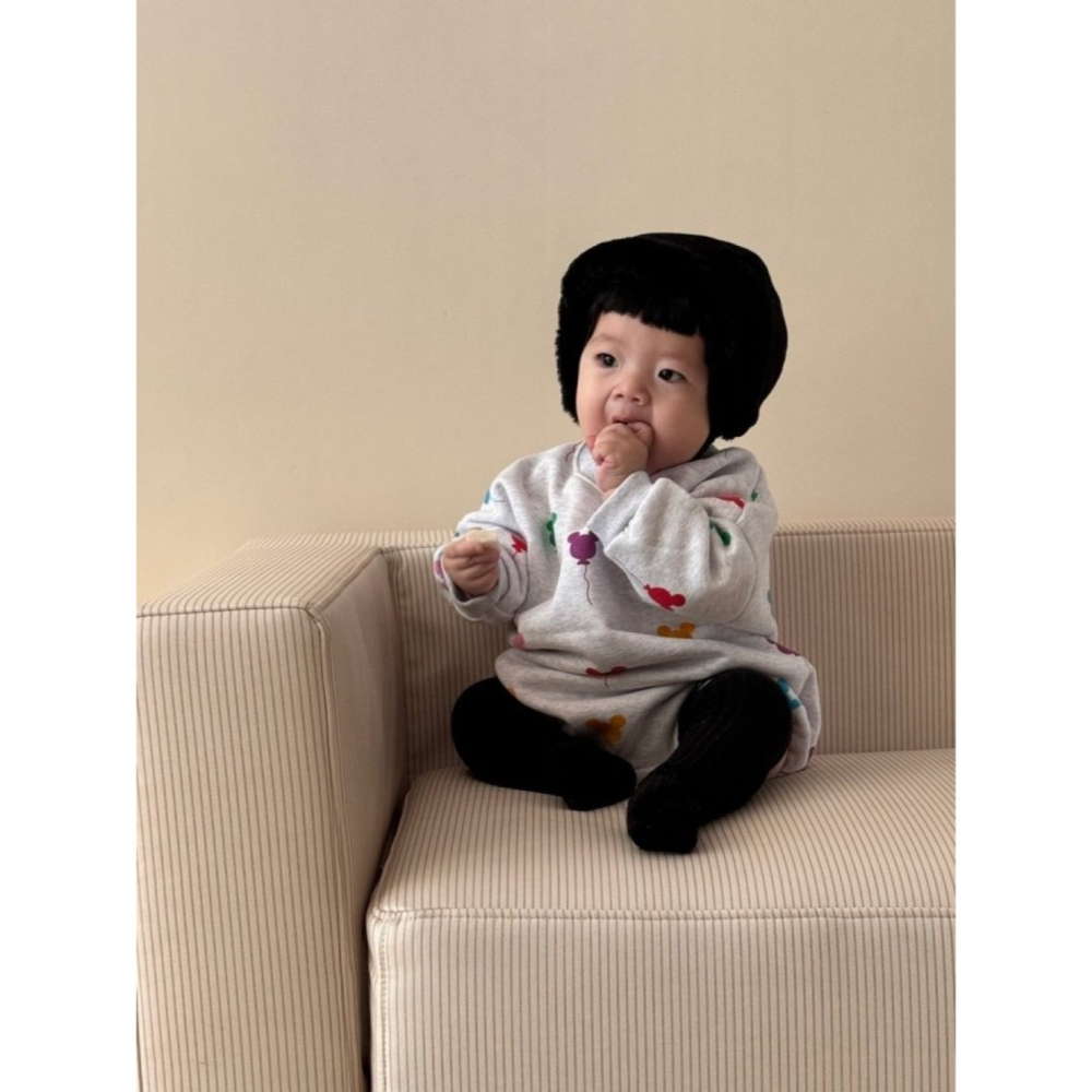 【預購】米奇彩色氣球套裝 韓國童裝 韓國代購 寶寶穿搭 包屁衣-細節圖5