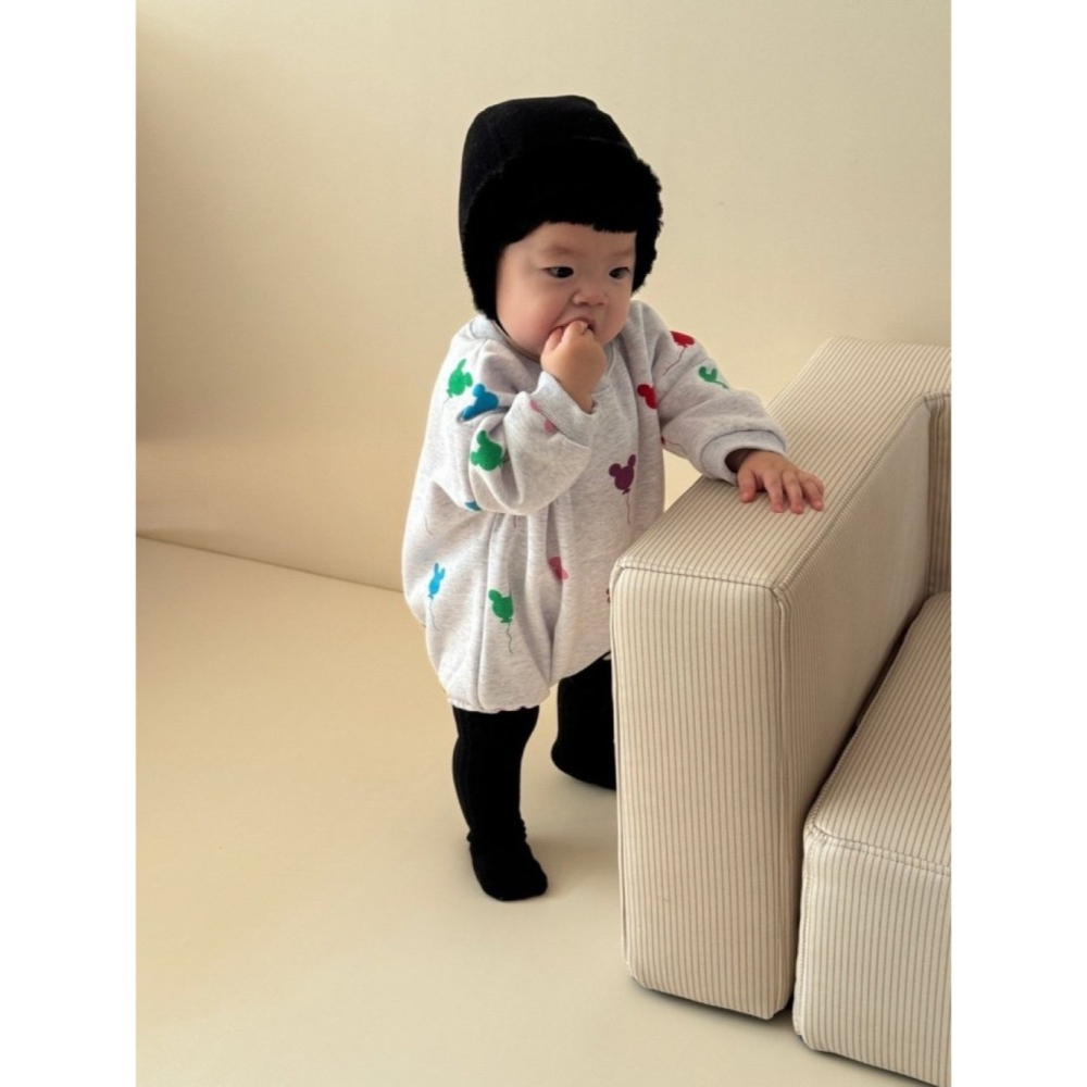 【預購】米奇彩色氣球套裝 韓國童裝 韓國代購 寶寶穿搭 包屁衣-細節圖6