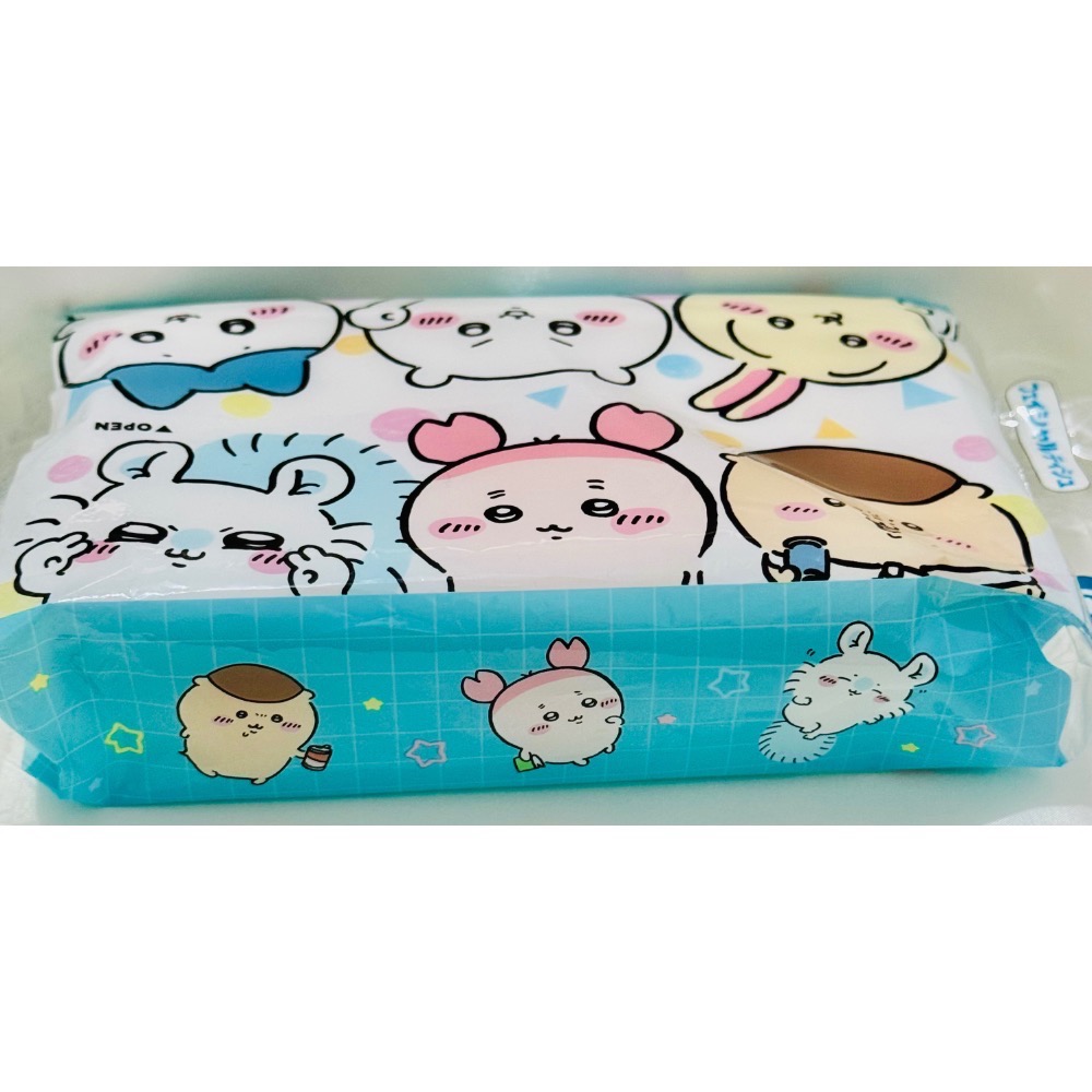 代購日本🇯🇵吉伊卡哇 chiikawa 日本製面紙120抽190x148mm)小八 烏薩奇 小桃 古本屋 栗子饅頭-細節圖4