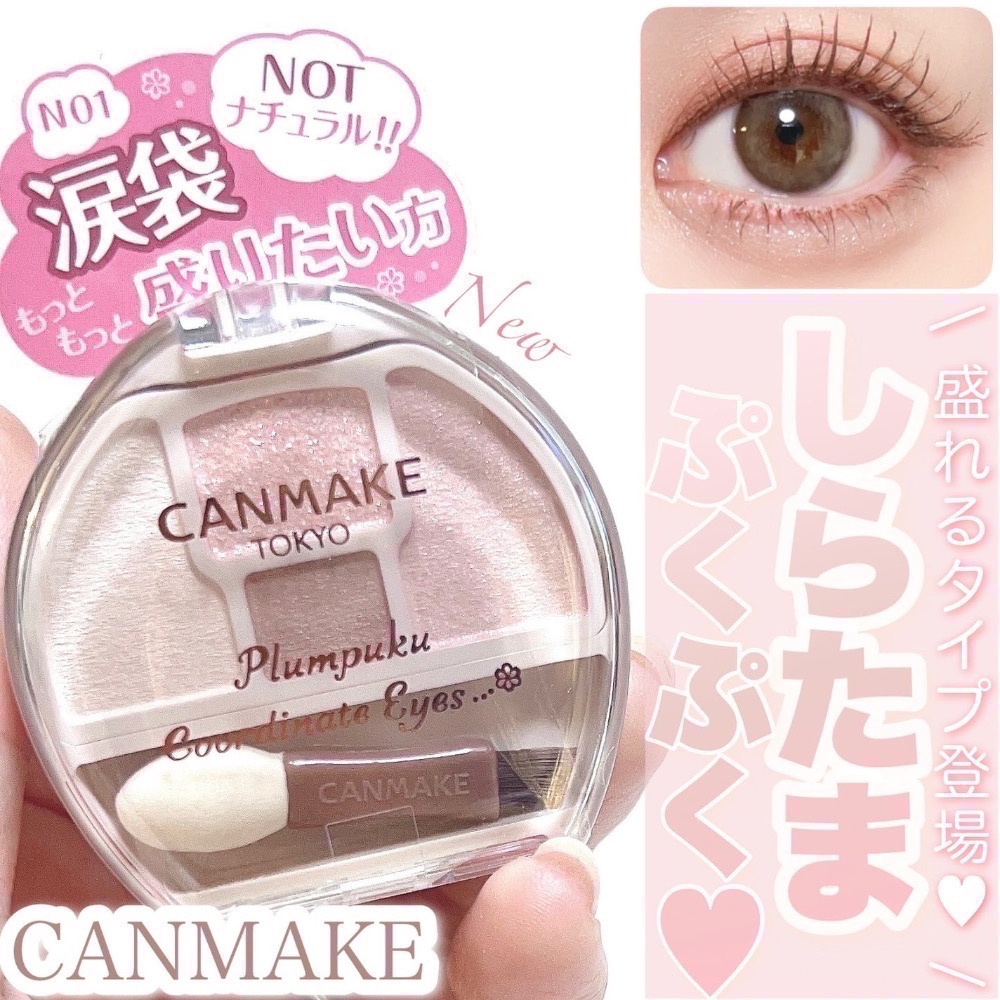 代購日本🇯🇵CANMAKE 日本境內限定新色 NEO N01 淚袋專用盤 眼影臥蠶打亮盤 淚溝神器threads爆款-細節圖3