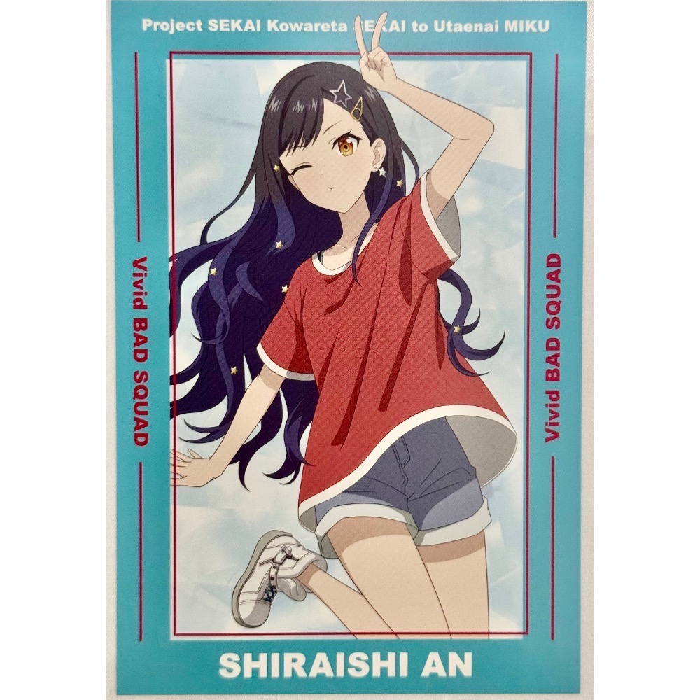 代購日本🇯🇵世界計畫 feat.初音未來 劇場版 特典（5張）鳳笑夢 白石杏 小豆澤心羽 鏡音鈴 Meiko-細節圖2