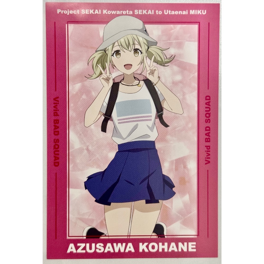 代購日本🇯🇵世界計畫 feat.初音未來 劇場版 特典（5張）鳳笑夢 白石杏 小豆澤心羽 鏡音鈴 Meiko-細節圖3